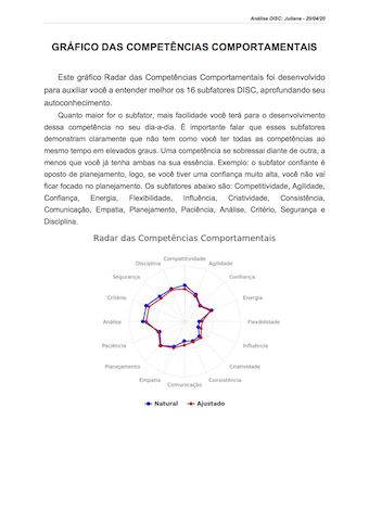 Relatório comportamental DiSC